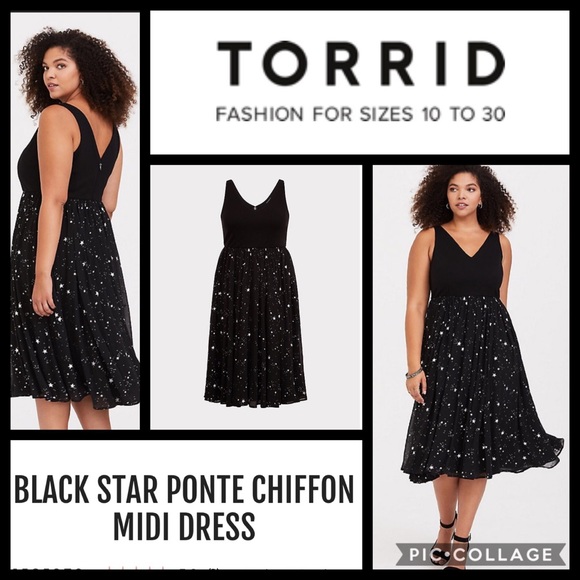 black midi dress size 16